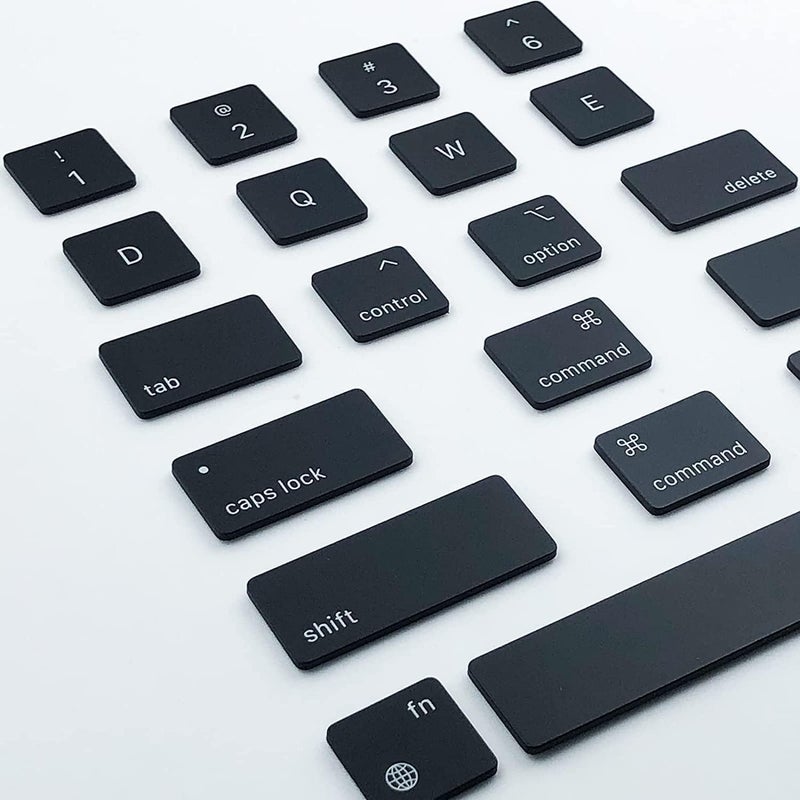 Bfenown Replacement Keyboard keycap Keycaps Keys for MacBook Air Retina 13.6'' M4 A3240 MW133LL/A MW123LL/A, 15'' M4 A3241 MW1L3LL/A MW1M3LL 2025 Year (Midnight) - Image 4